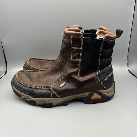 Ahnu Tamarack Insulated Waterproof Low Boots Brown Slip-On Thinsulate Men’s 11 main image 9